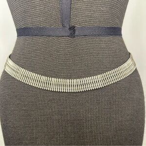 Vintage Silver Tone Chain-Link Women’s Belt 28 1/2 Inch ￼